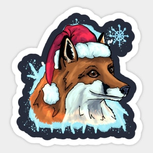 Christmas fox Sticker